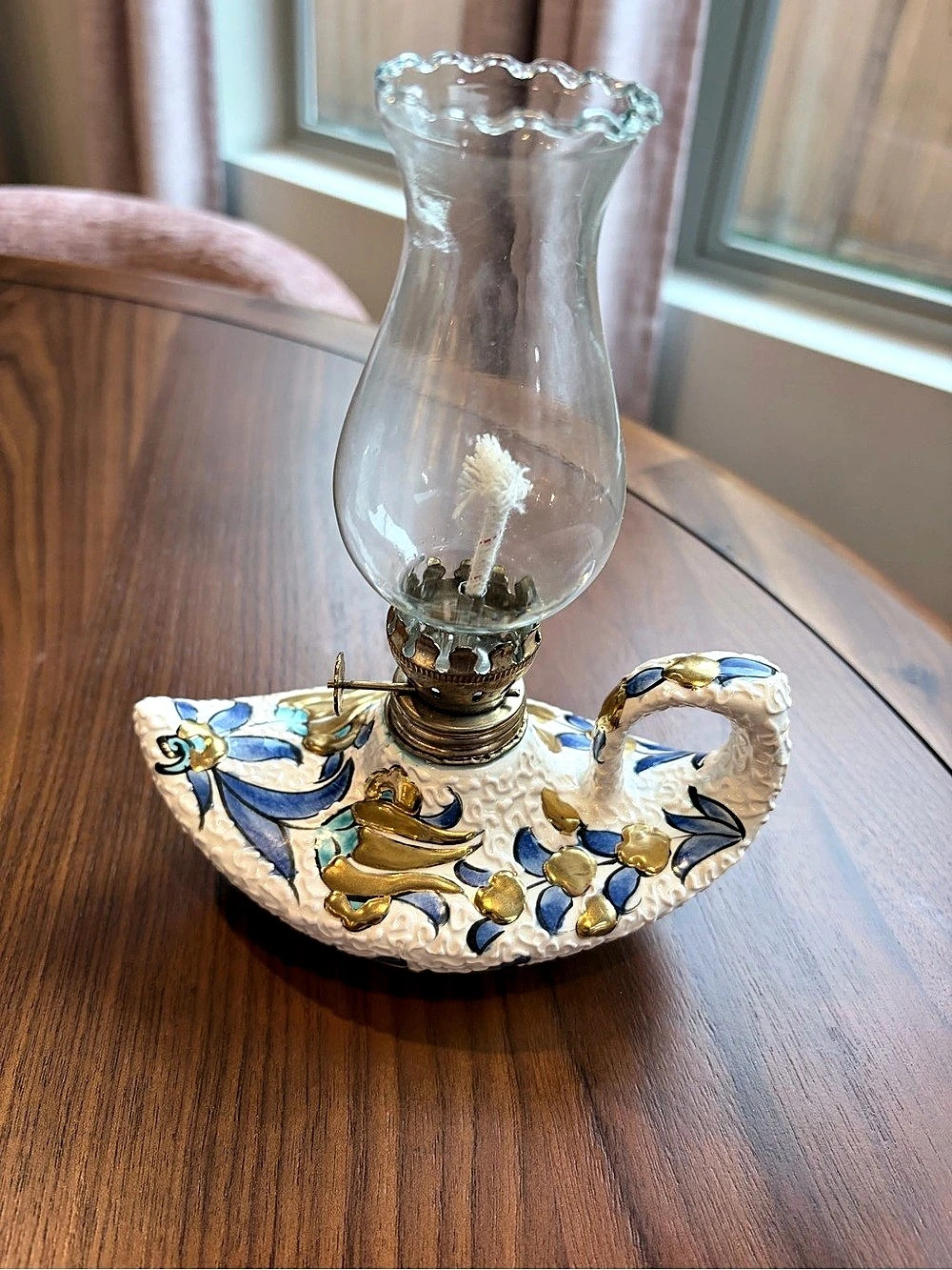 Handmade by Chez Galip - Turkish Ceramic Oil Lamp